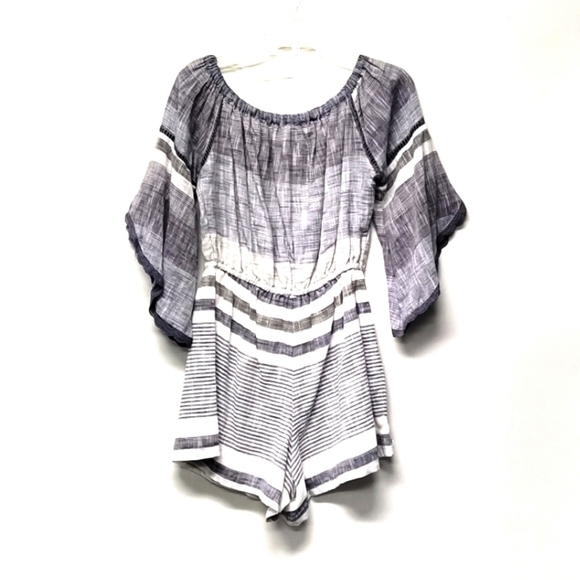 Angie summer romper 100% cotton grey Size:M. - Picture 2 of 6